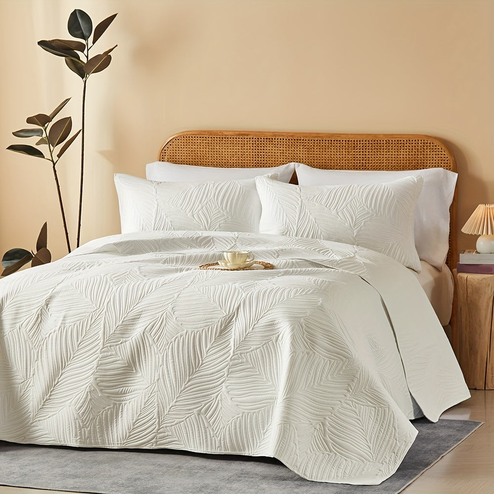 3pcs Elegant Microfiber Quilt Set