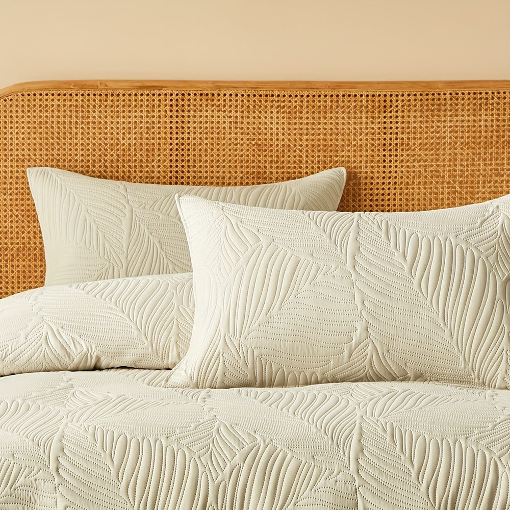 3pcs Elegant Microfiber Quilt Set