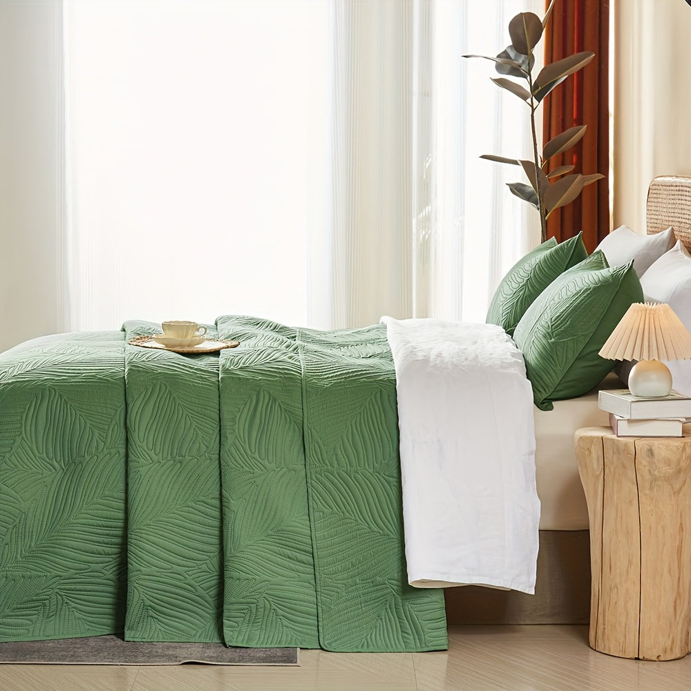 3pcs Elegant Microfiber Quilt Set