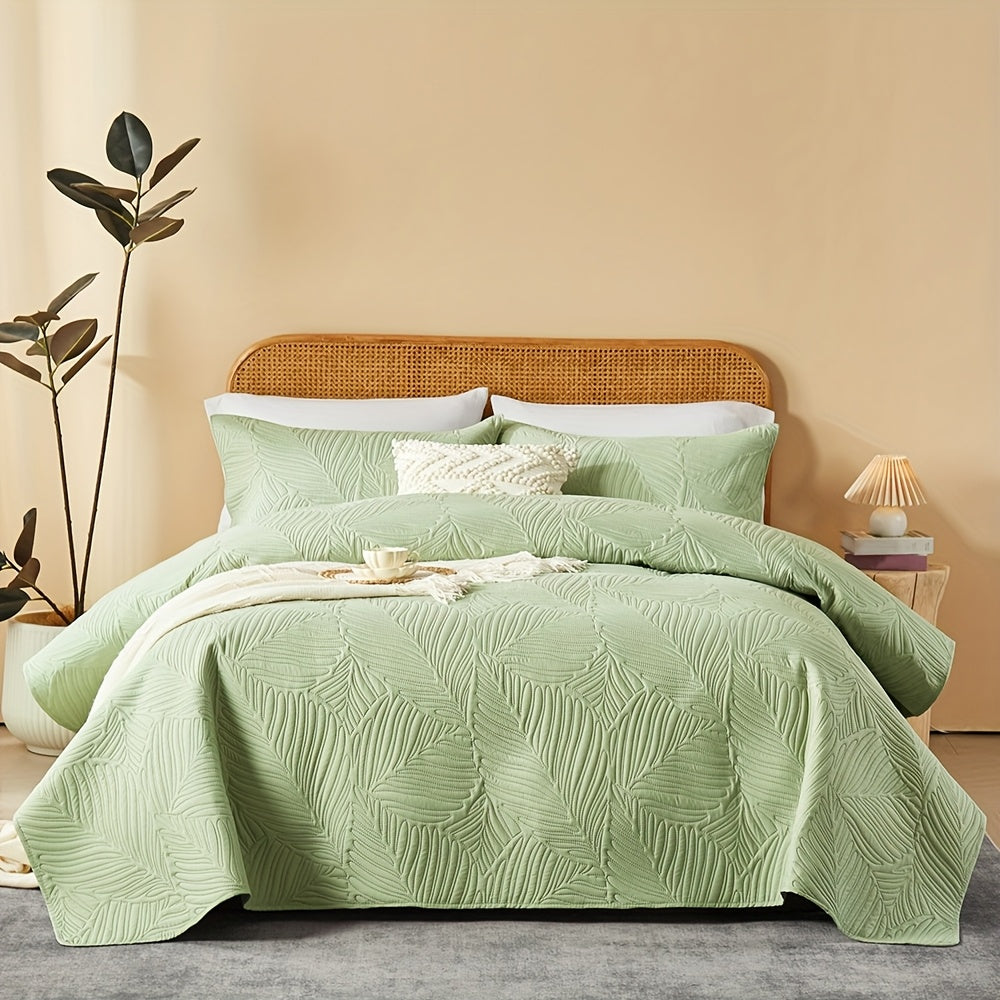 3pcs Elegant Microfiber Quilt Set