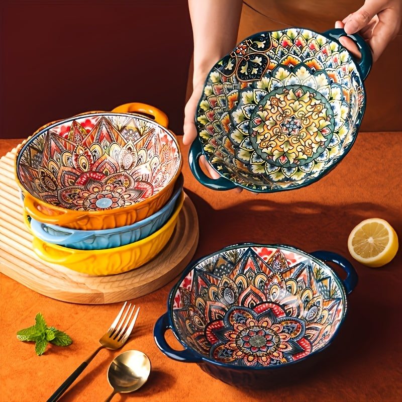 1pc Hand-painted Ceramic Noodle Bowl