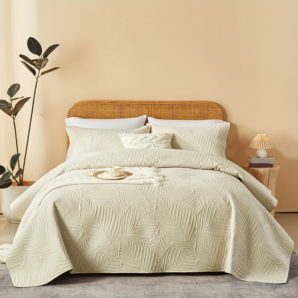 3pcs Elegant Microfiber Quilt Set