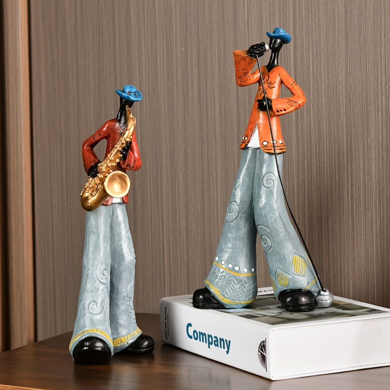 Colorful Abstract American Band Figurines