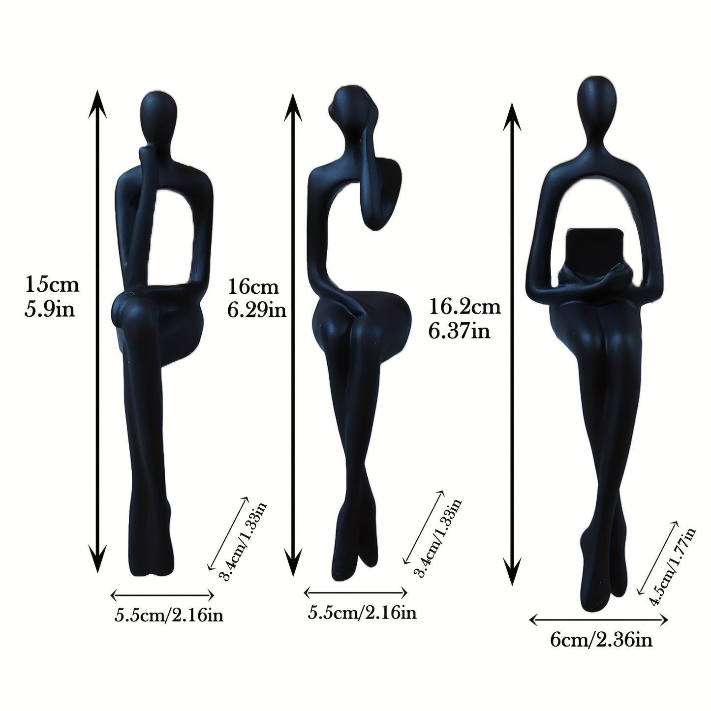 1Set, European Abstract Character Statues