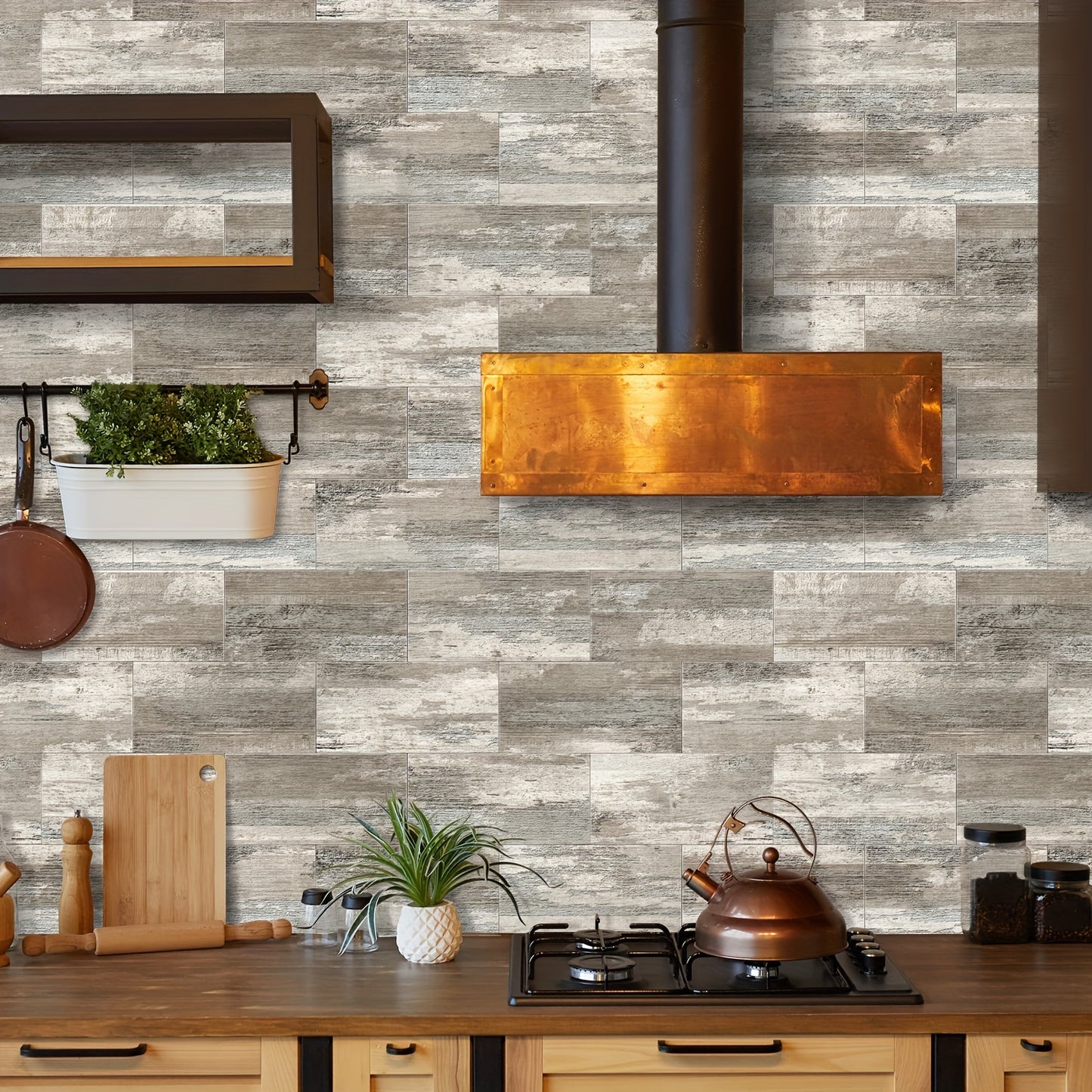 Rustic Farmhouse Wood Peel & Stick Wallpaper