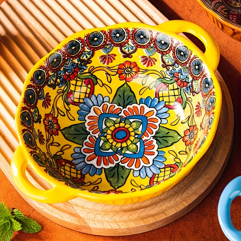 1pc Hand-painted Ceramic Noodle Bowl