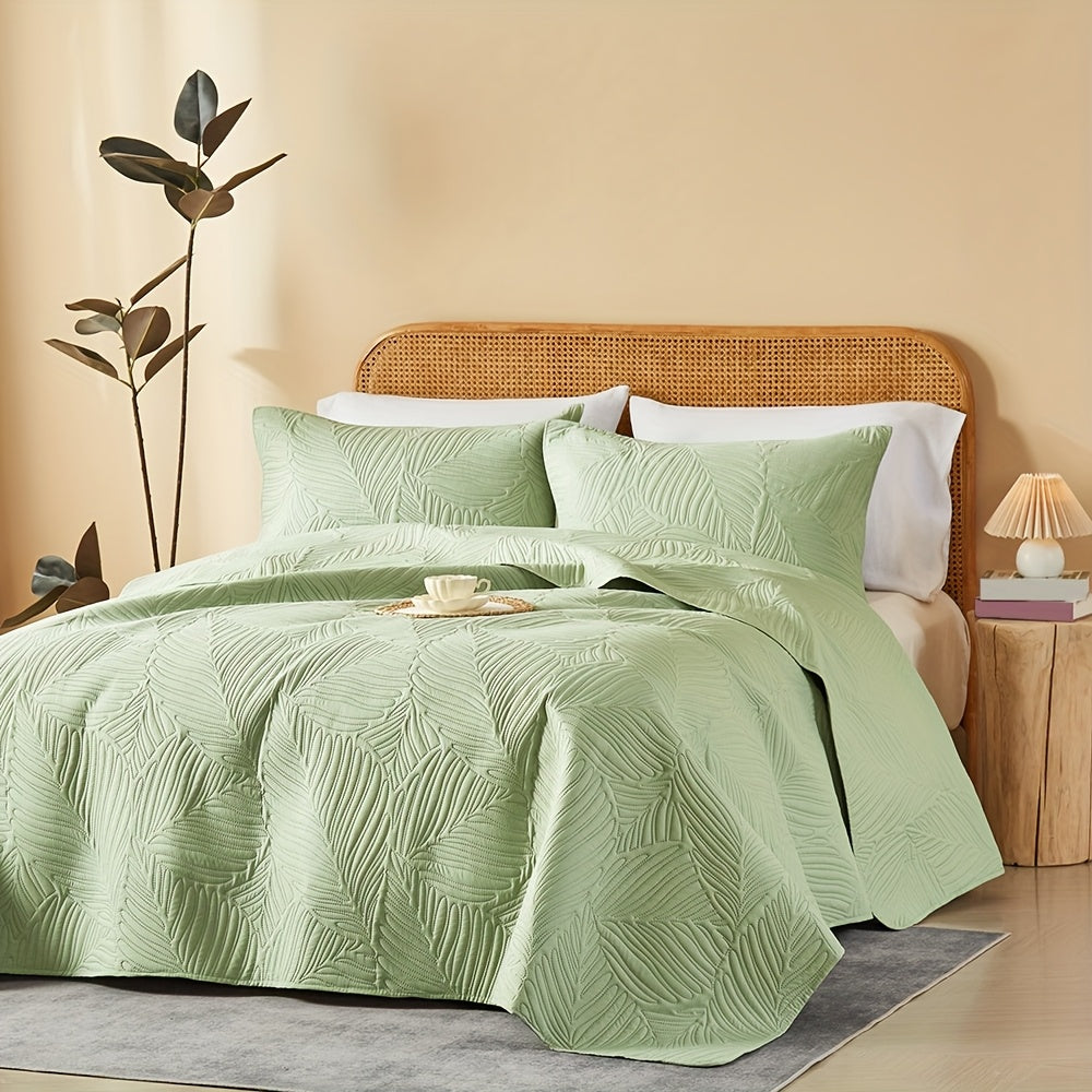 3pcs Elegant Microfiber Quilt Set