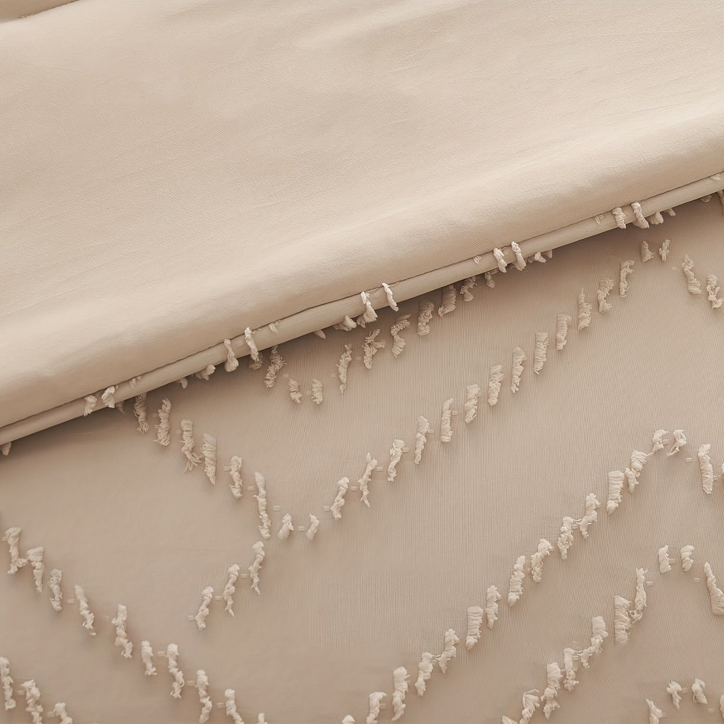 7Pc Chevron Boho Shabby Chic Farmhouse Comforter Set