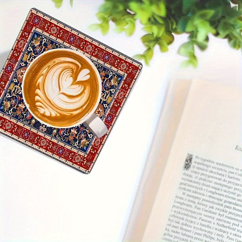 6-Pack Mandala Wooden Coasters