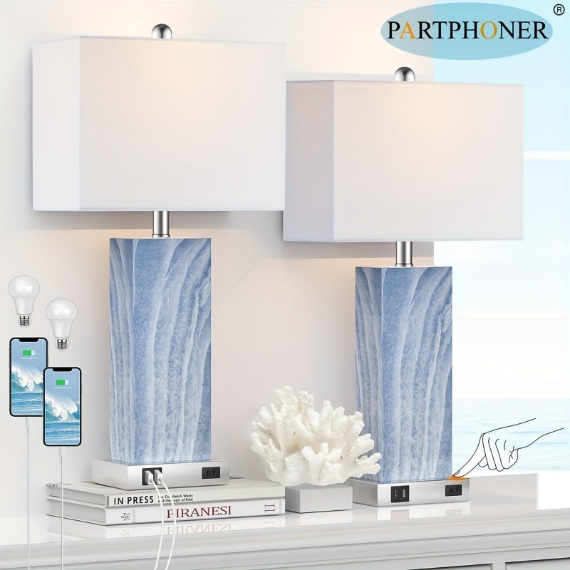 Touch Control Table Lamps Set Of 2