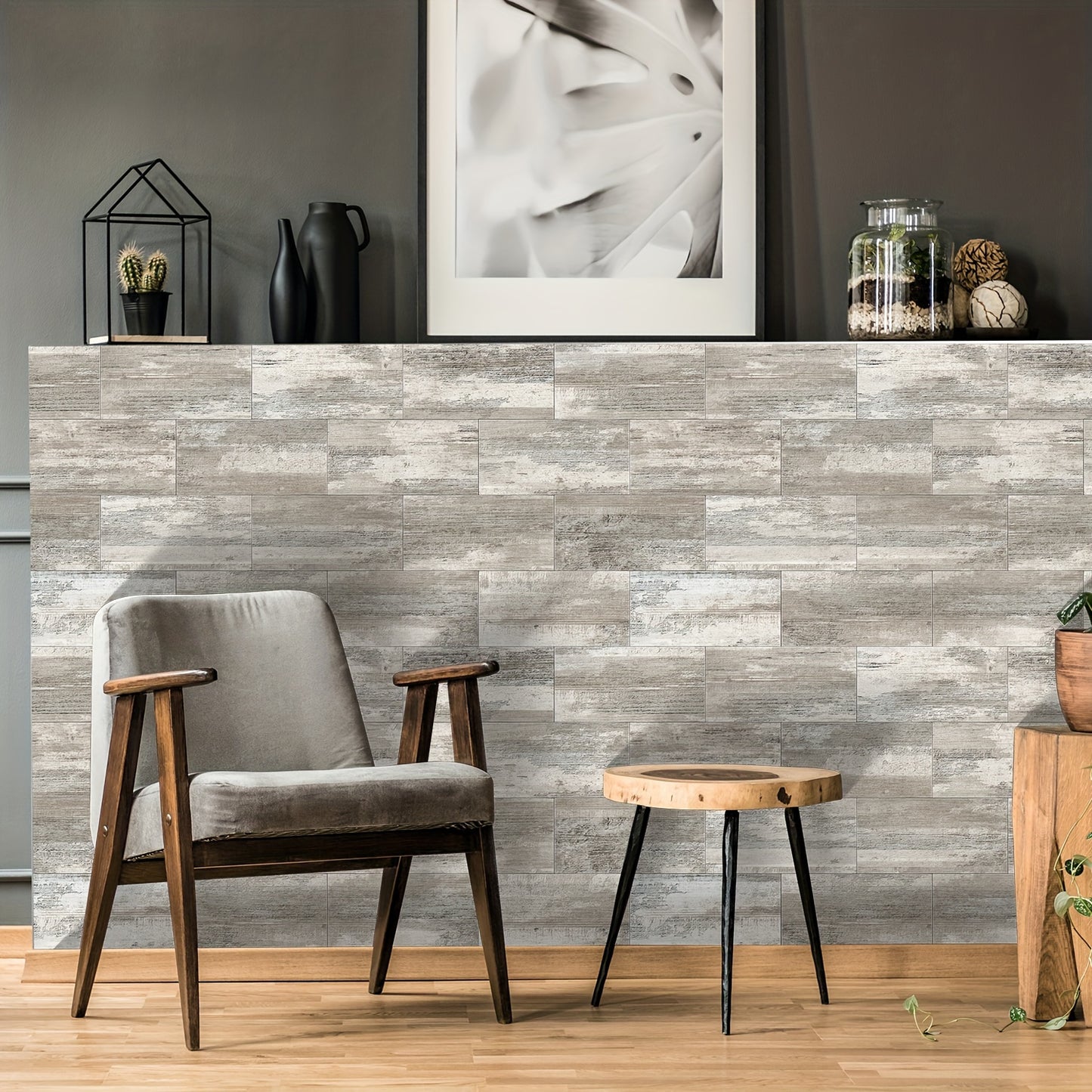 Rustic Farmhouse Wood Peel & Stick Wallpaper
