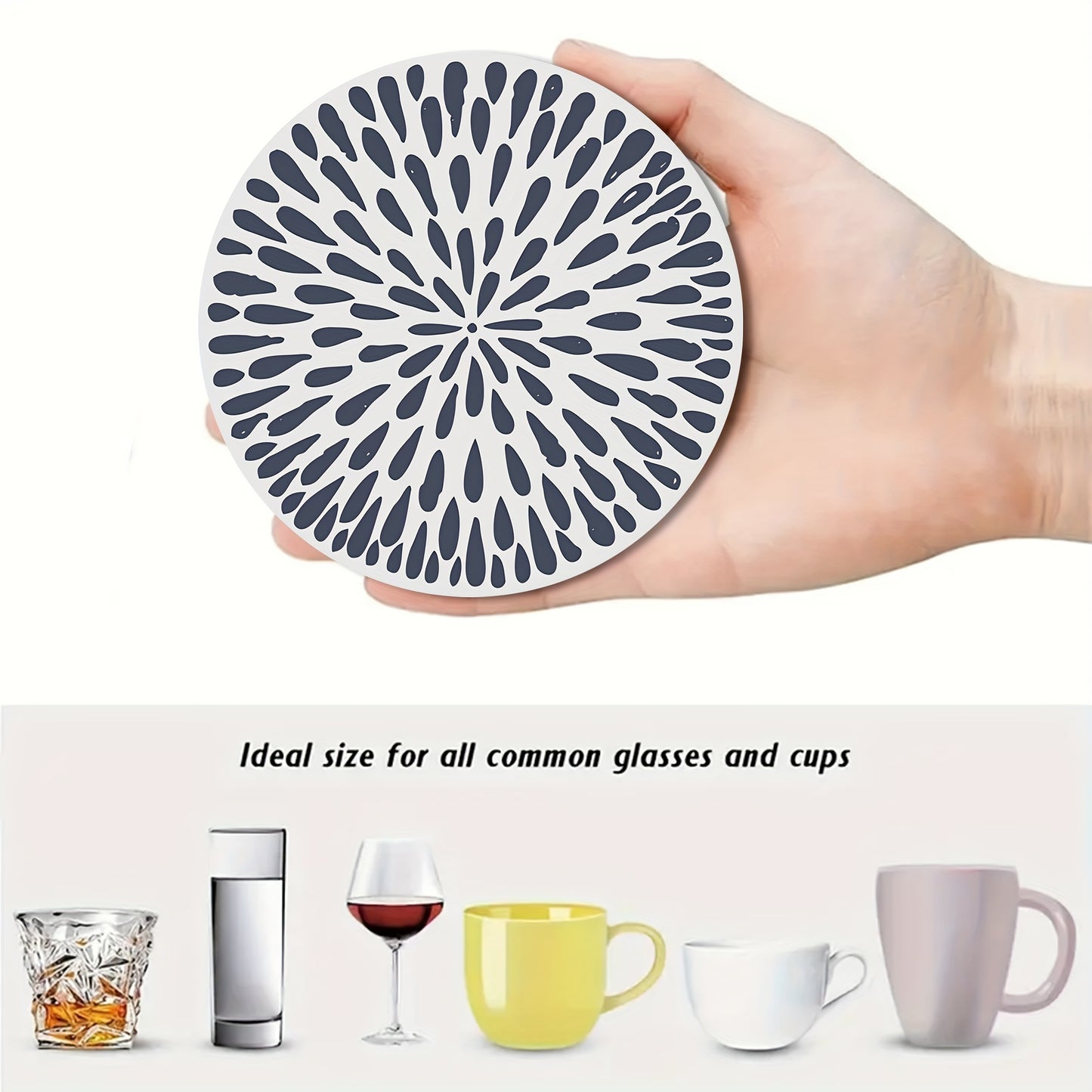 6 Wooden Drink Coasters