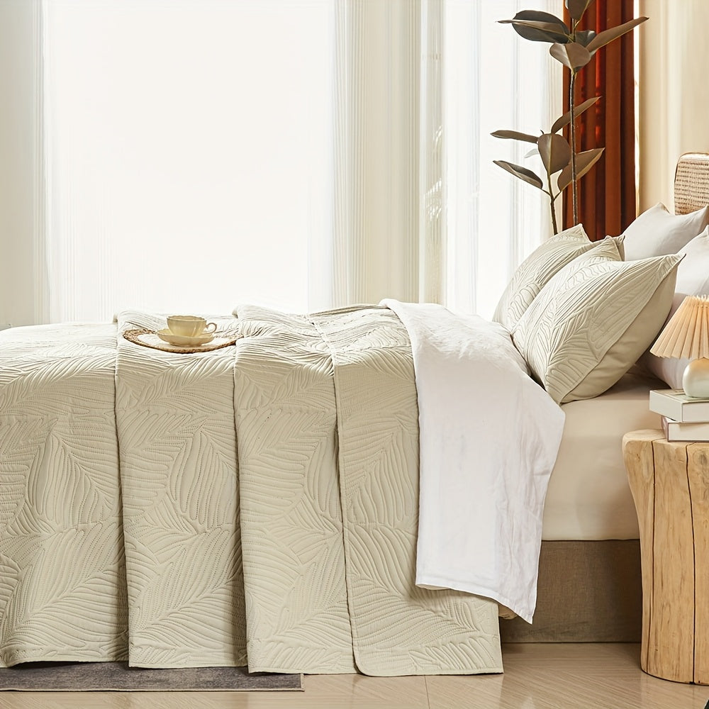 3pcs Elegant Microfiber Quilt Set
