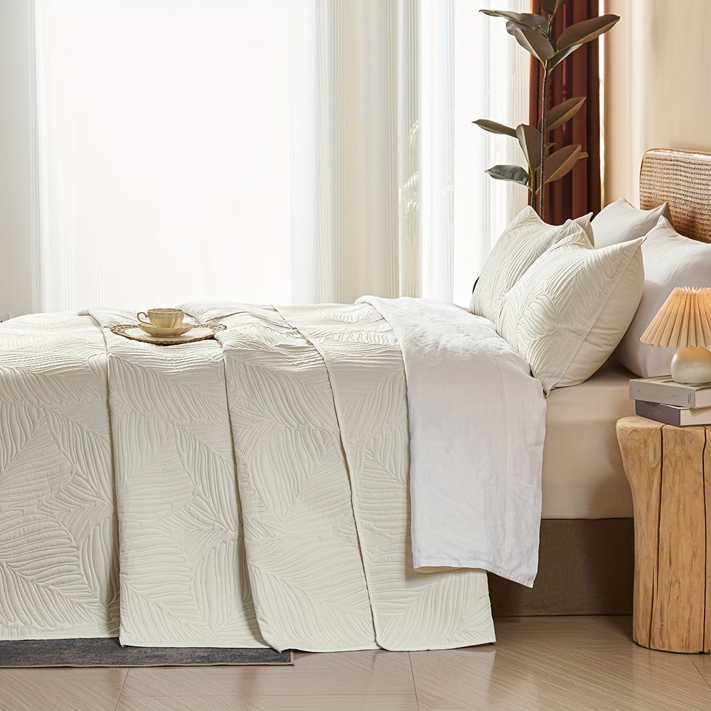 3pcs Elegant Microfiber Quilt Set