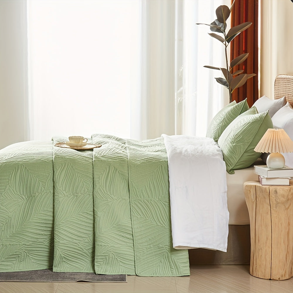 3pcs Elegant Microfiber Quilt Set