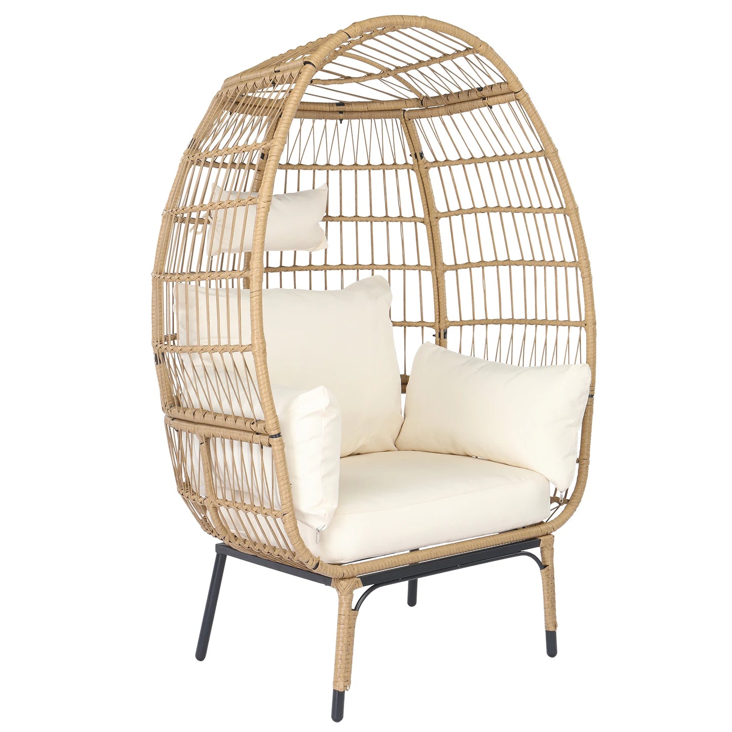Wicker Egg Chair, Indoor Outdoor Lounger