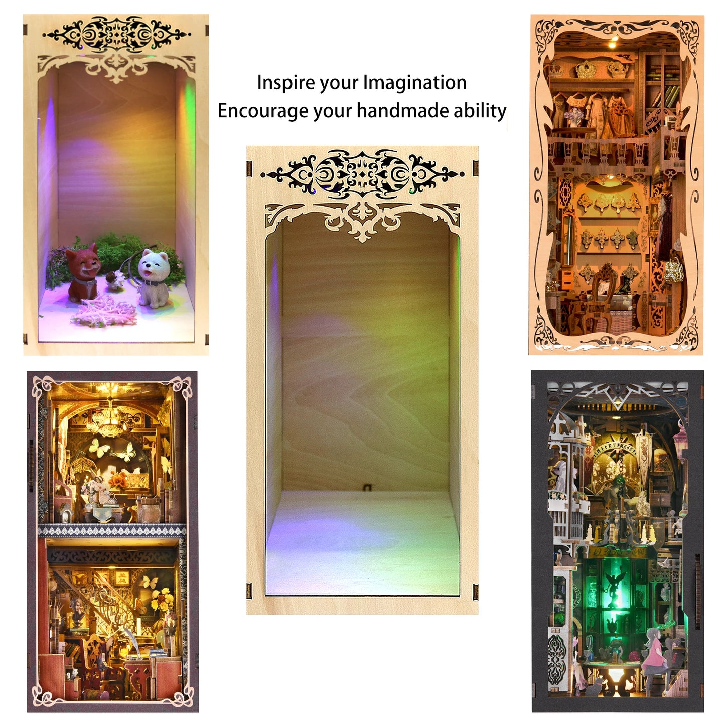 DIY Book Nook Shelf Insert Kit