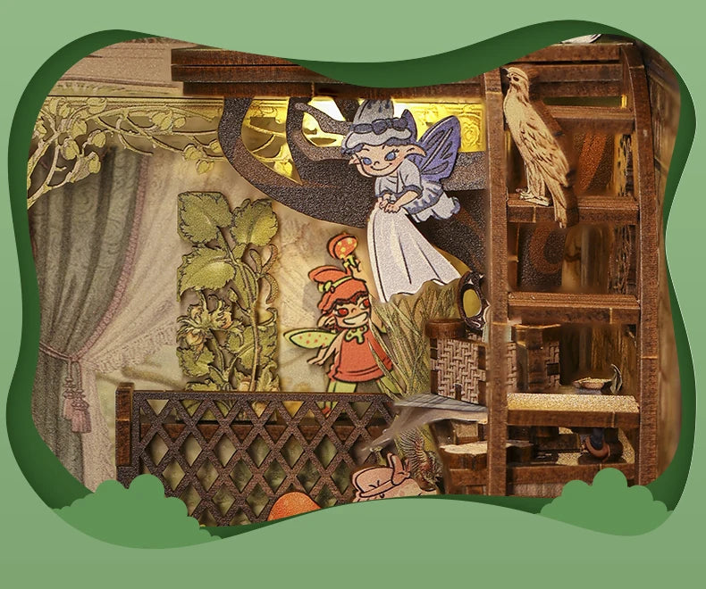 DIY Book Nook Kit Elven Paradise w/LEDs