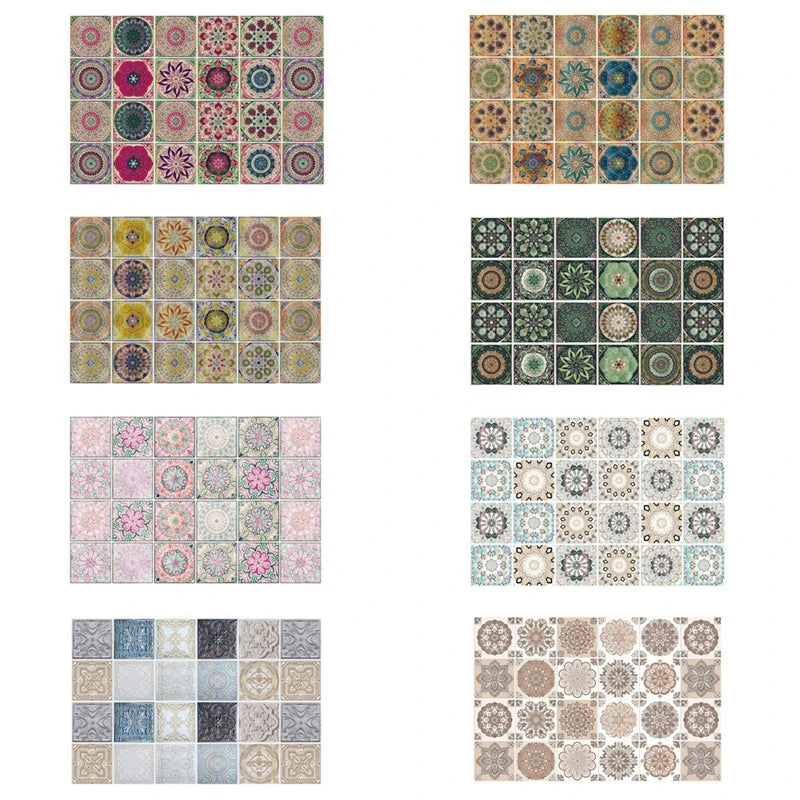 24pcs Moroccan Style Wall Stickers Waterproof