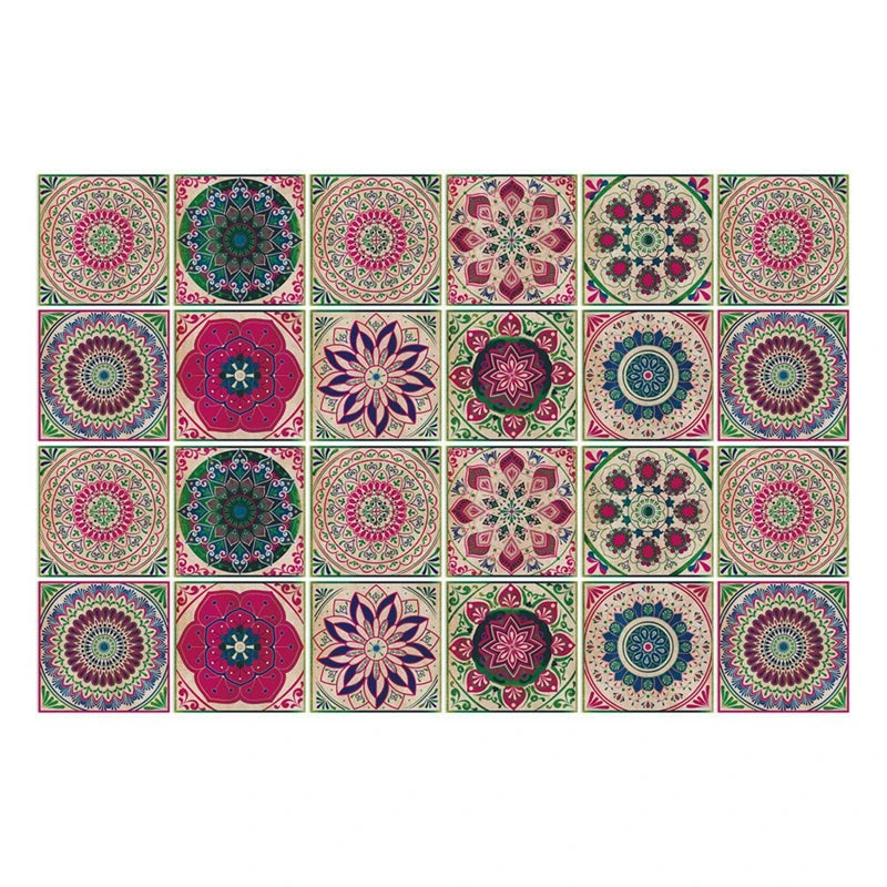 24pcs Moroccan Style Wall Stickers Waterproof