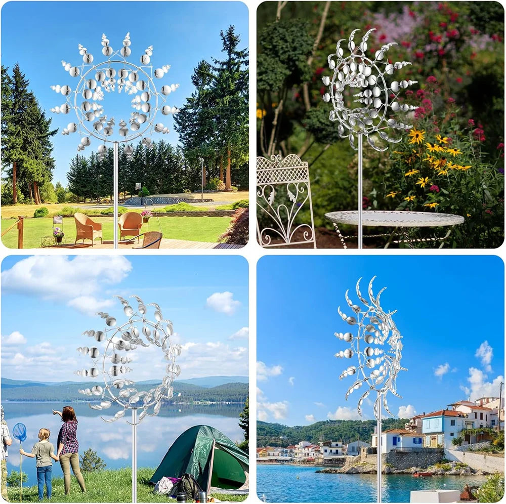 Magical 3D Metal Kinetic Wind Sculpture