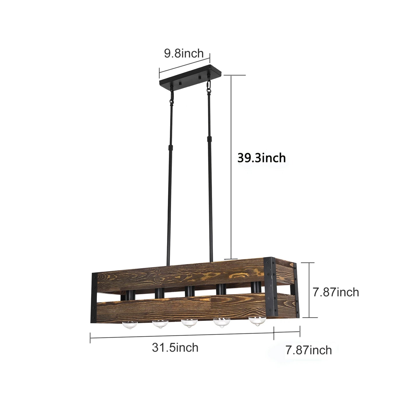 Farmhouse Ceiling Light Fixture 60W