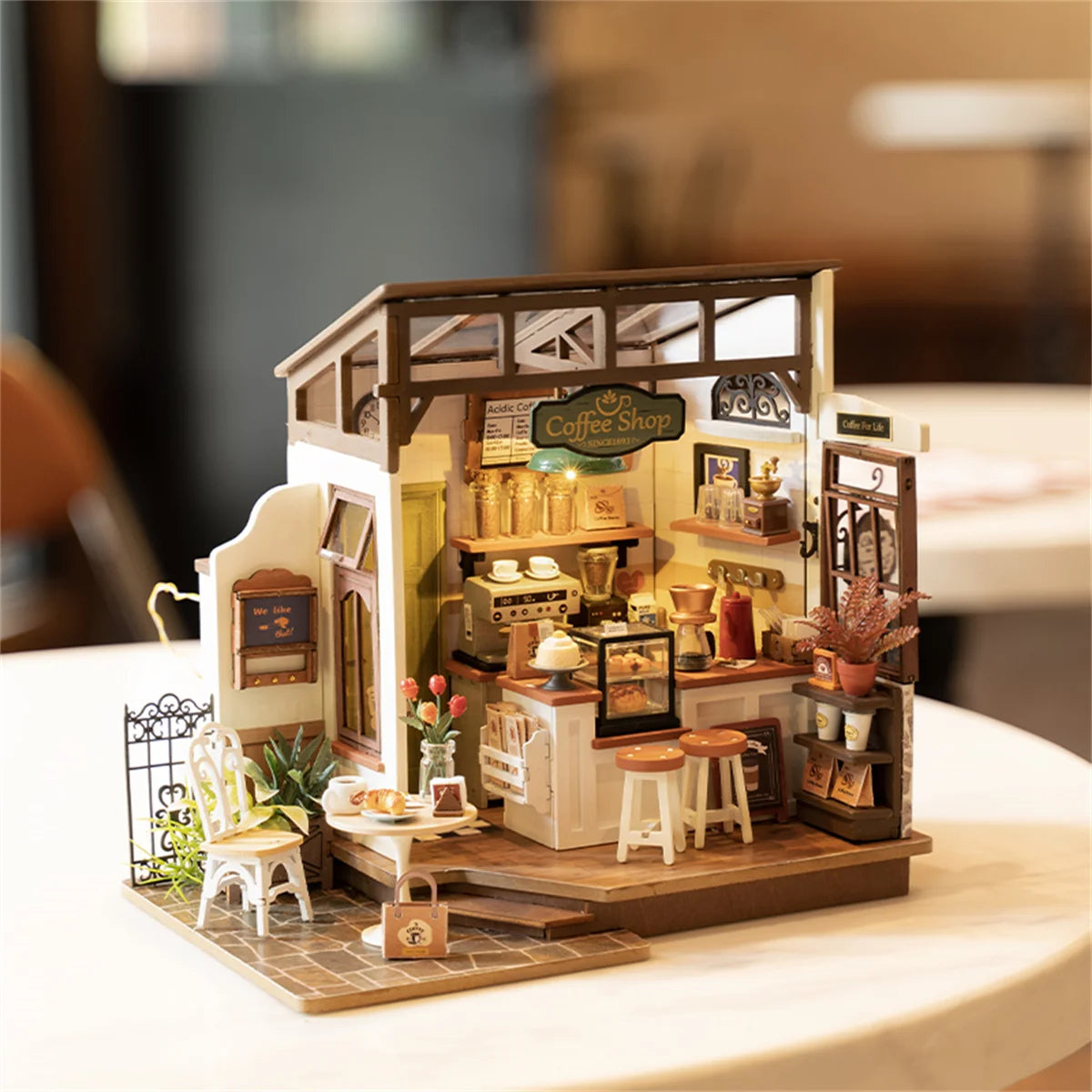 DIY Rolife NO.17 Cafe 3D Puzzle