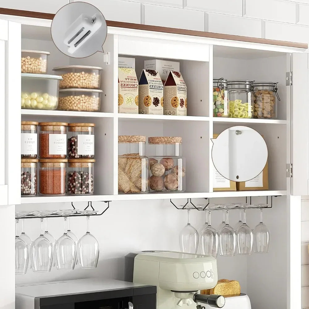 72" Tall Farmhouse Bar Cabinet