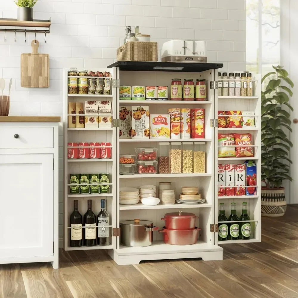 LED Kitchen Pantry Storage Cabinets