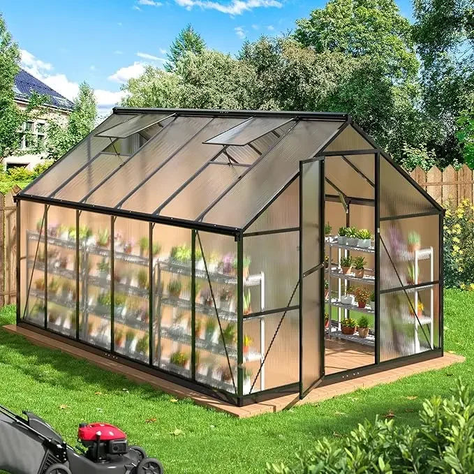 8x14 FT Greenhouse, Aluminum