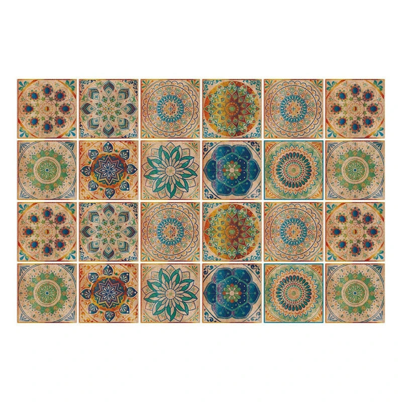 24pcs Moroccan Style Wall Stickers Waterproof