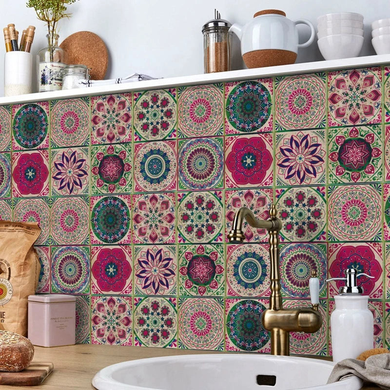 24pcs Moroccan Style Wall Stickers Waterproof