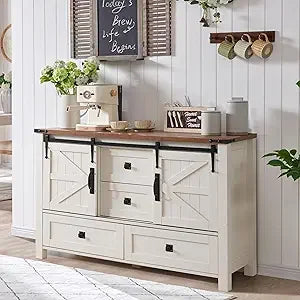 Farmhouse Sideboard Buffet Cabinet