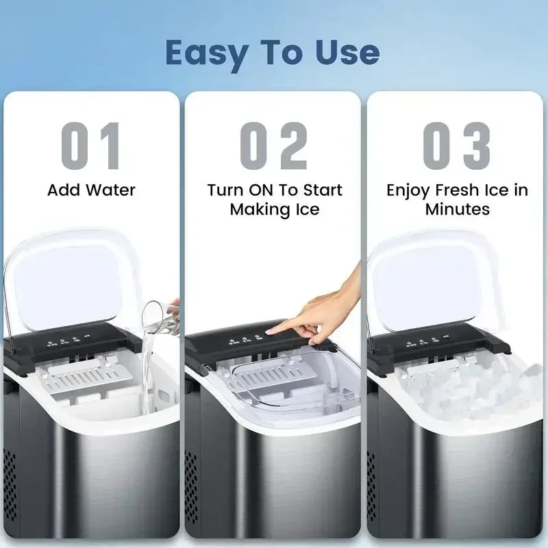 Bullet Ice Maker Countertop Portable Ice Maker