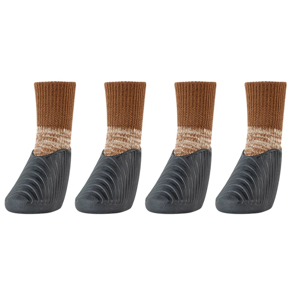 4Pcs Outdoor Dog Boots Paw Protector