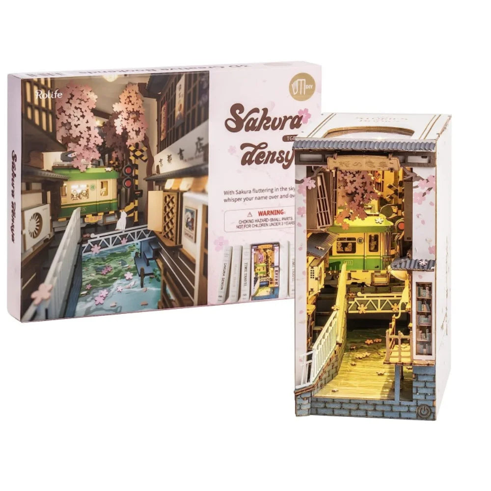 DIY Book Nook Japanese Sakura Densya Kit