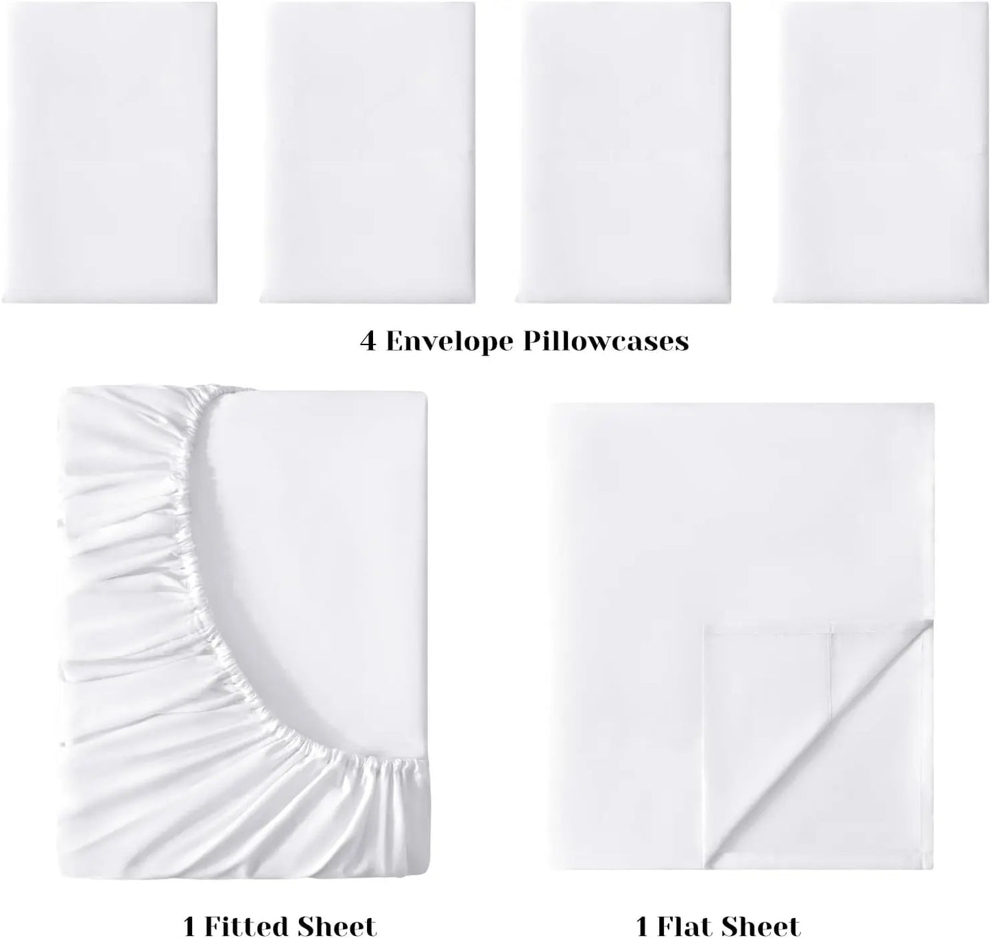 Luxury King Size Sheets Set 1800 Thread Count