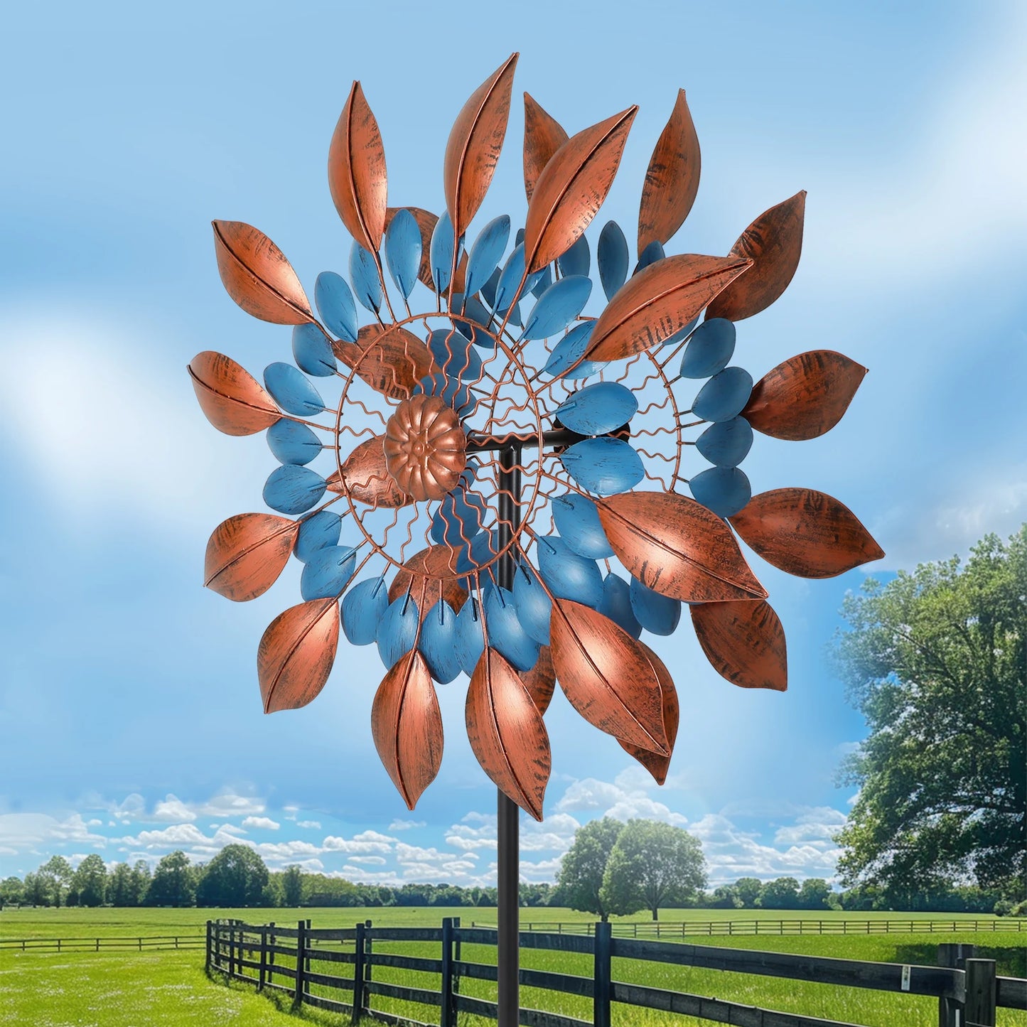 Wind Spinners Outdoor Metal Large, 84 Inch