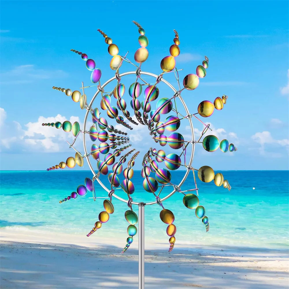Magical 3D Metal Kinetic Wind Sculpture