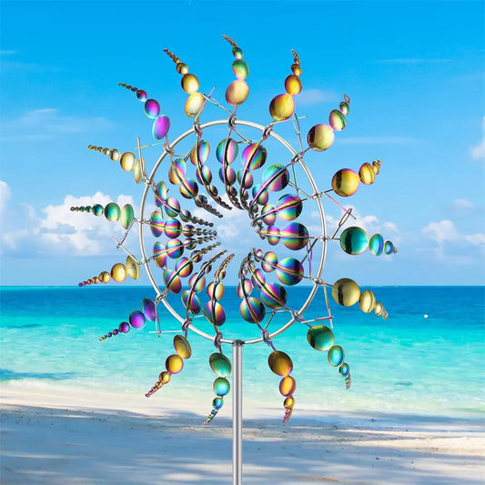 Magical 3D Metal  Kinetic Wind Sculpture