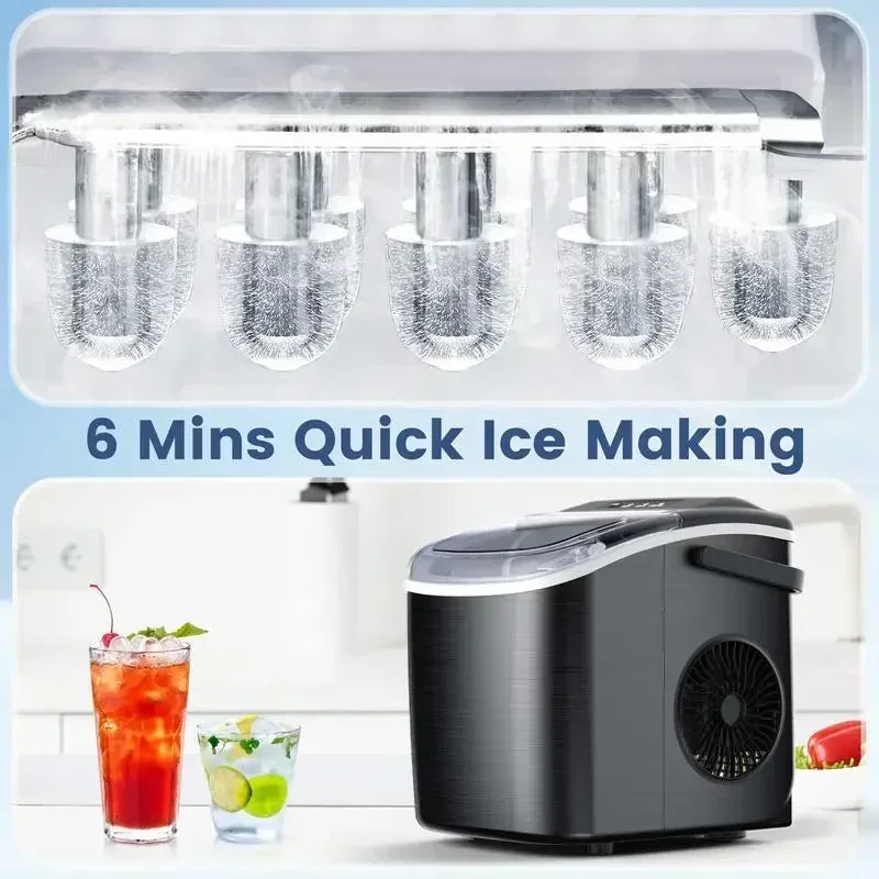 Bullet Ice Maker Countertop Portable Ice Maker