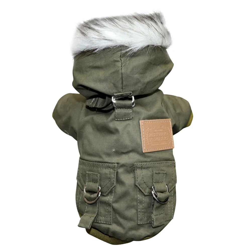 Dog Jacket With Harness Winter Heavy