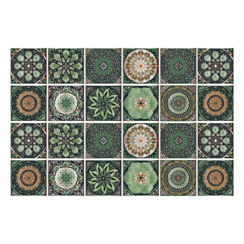 24pcs Moroccan Style Wall Stickers Waterproof