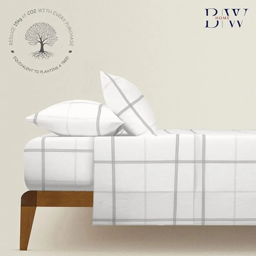 100% Cotton Printed Flannel Twin Bed Sheet Set