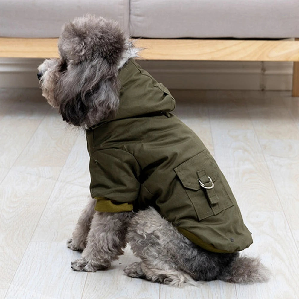 Dog Jacket With Harness Winter Heavy