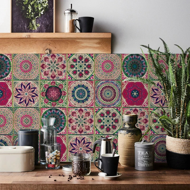 24pcs Moroccan Style Wall Stickers Waterproof