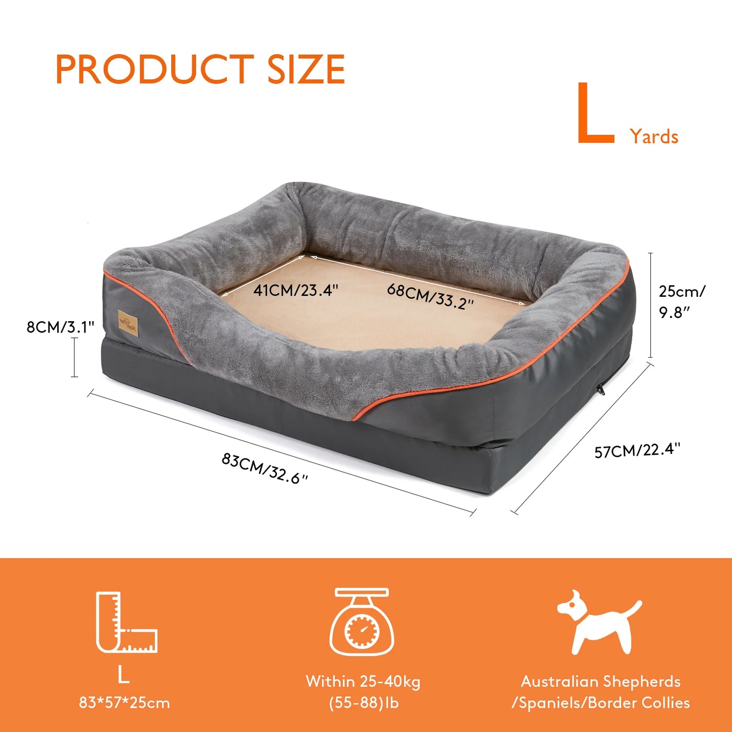 Dog Bed Orthopedic Foam Bed