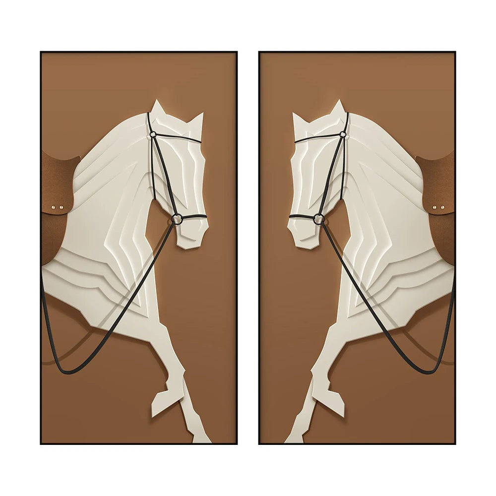 Modern Luxury Horses Wall Art