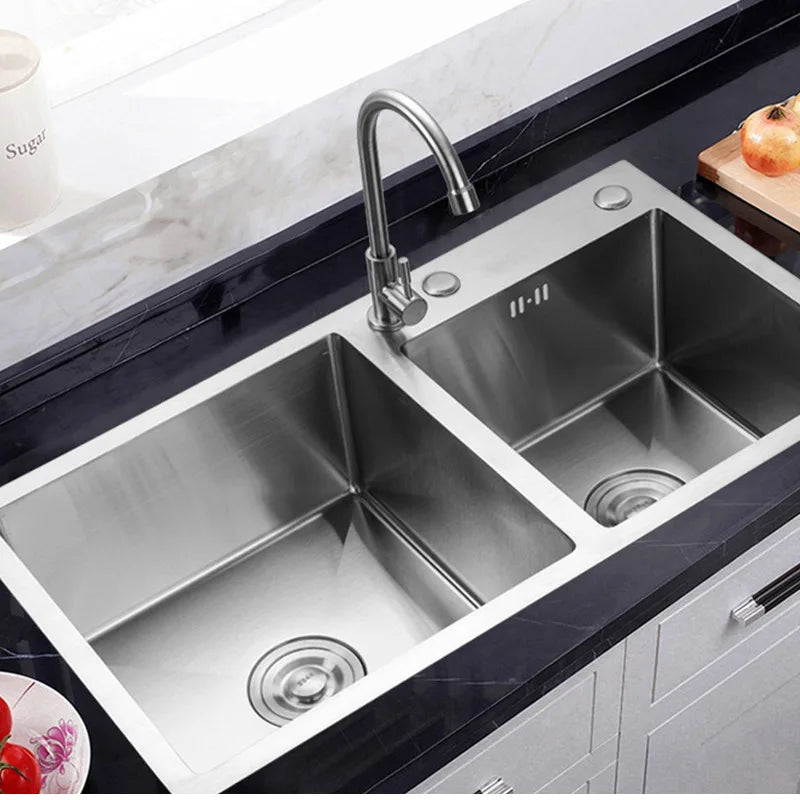 Stainless Steel Deep Double Sink