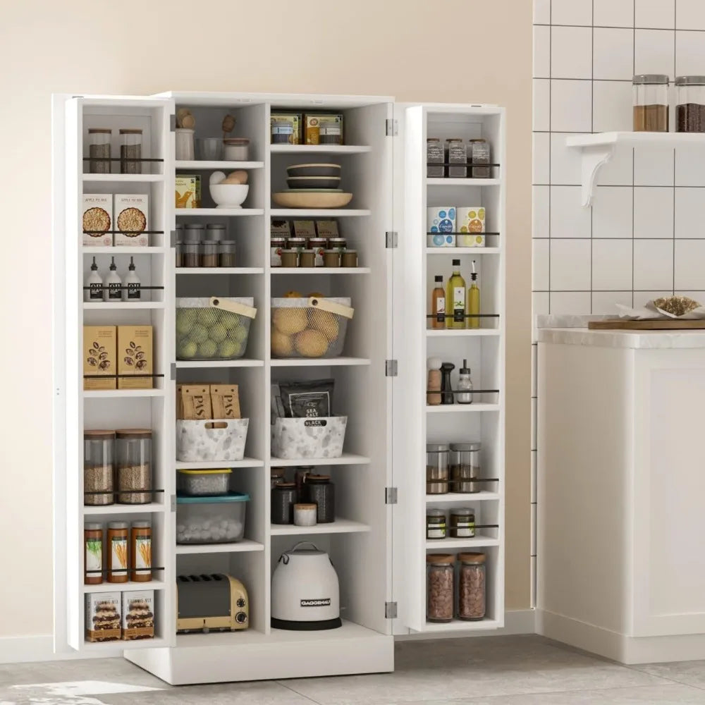 Pantry Cabinet, 59" Tall White